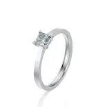 Pierścionek diament szlif princessa Pierścionek diament szlif princessa