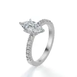 Pierścionek z diamentem markiza 0.70 ct białe złoto SBPZ_093