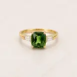 Turmalin zielony szlif poduszkowy 2.74 ct