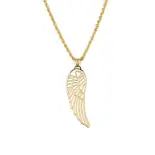 Złota zawieszka skrzydło anioła