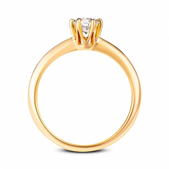 pierścionek zaręczynowy złoty z diamentem 0,40 ct.-2175