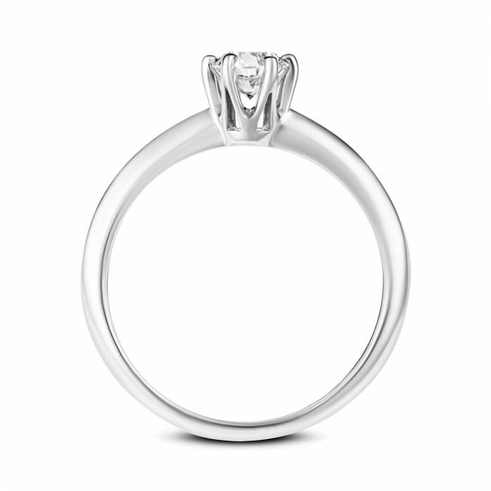 pierścionek z białego złota z diamentem 0,40 ct.-2187