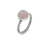 Pierścionek z kwarcem różowym Pierścionek z kwarcem różowym